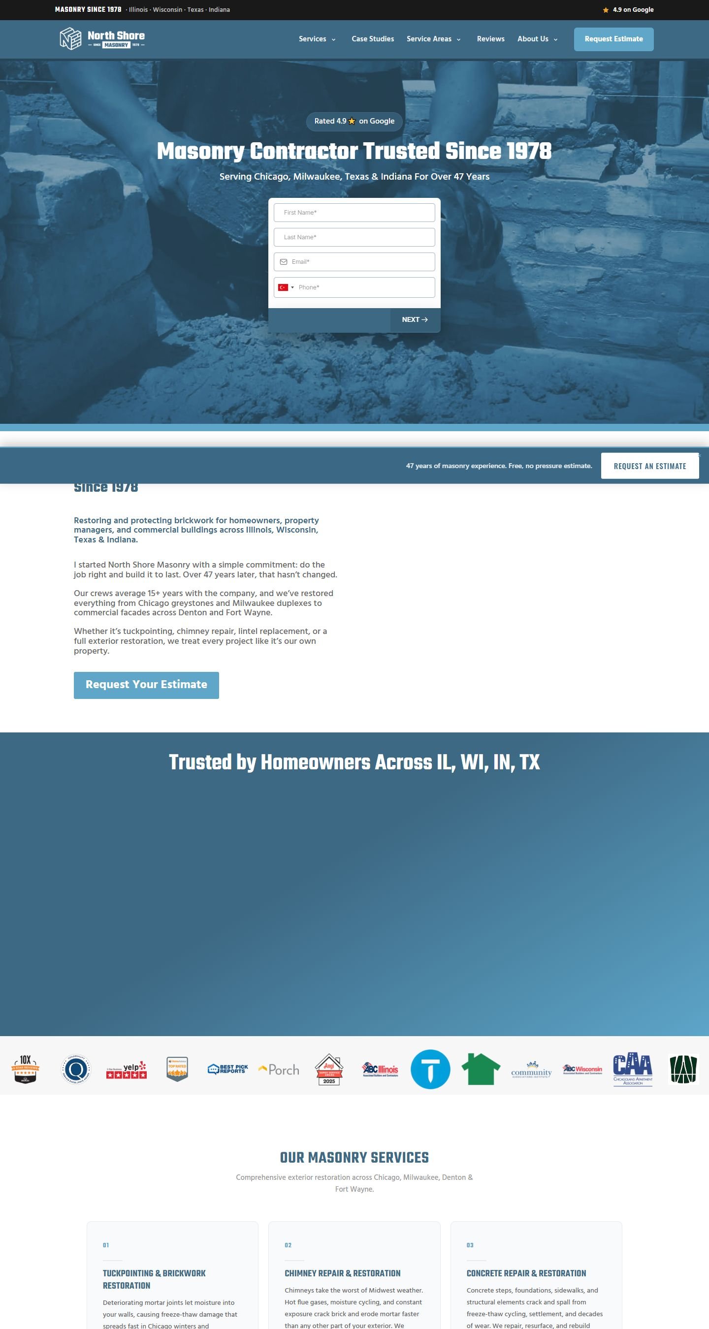 North Shore Brickwork — homepage