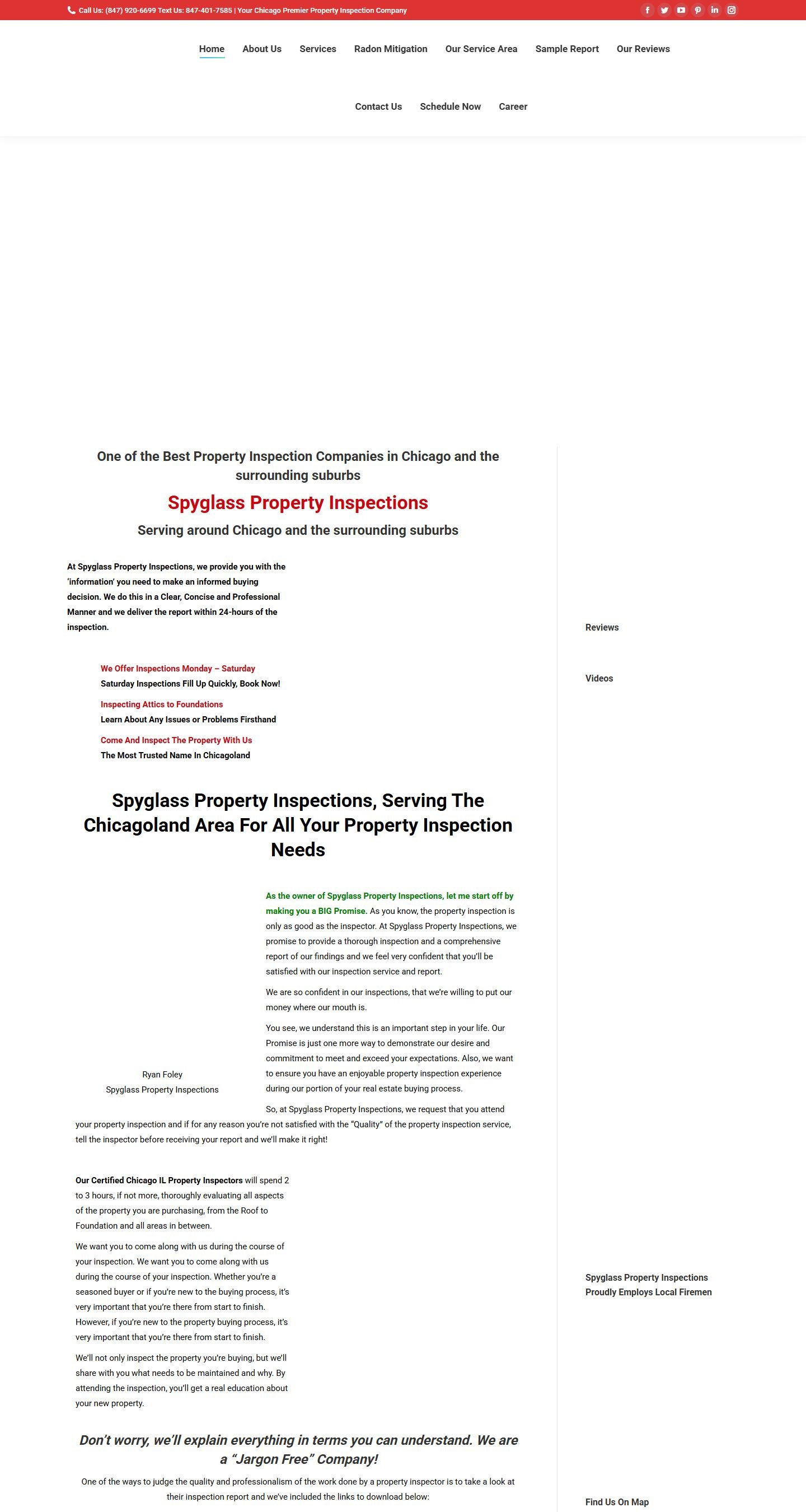 Spyglass Property Inspections — homepage