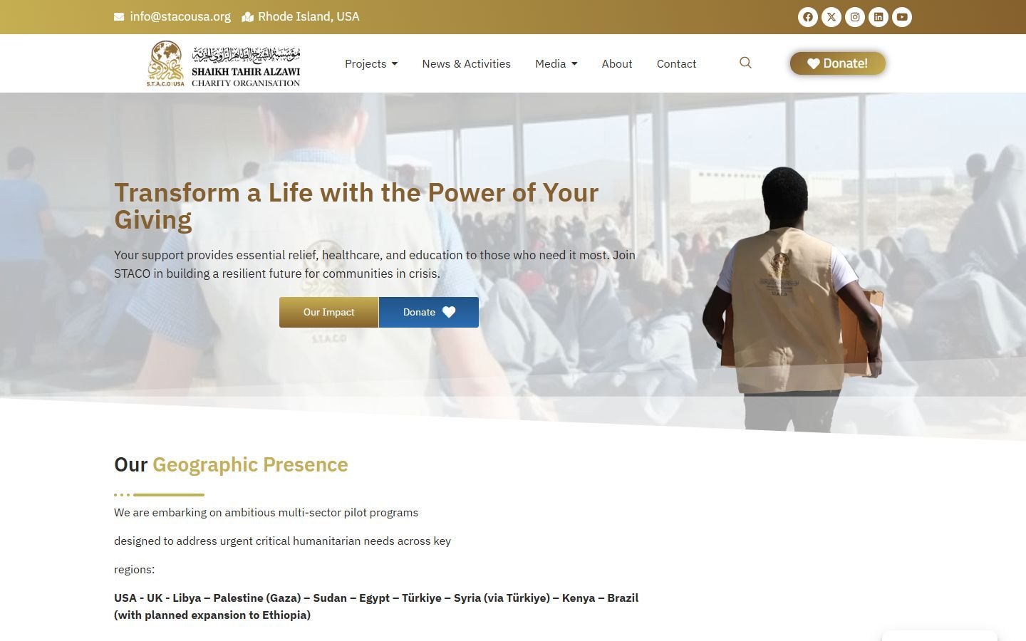 Al Zawi Foundation USA — website