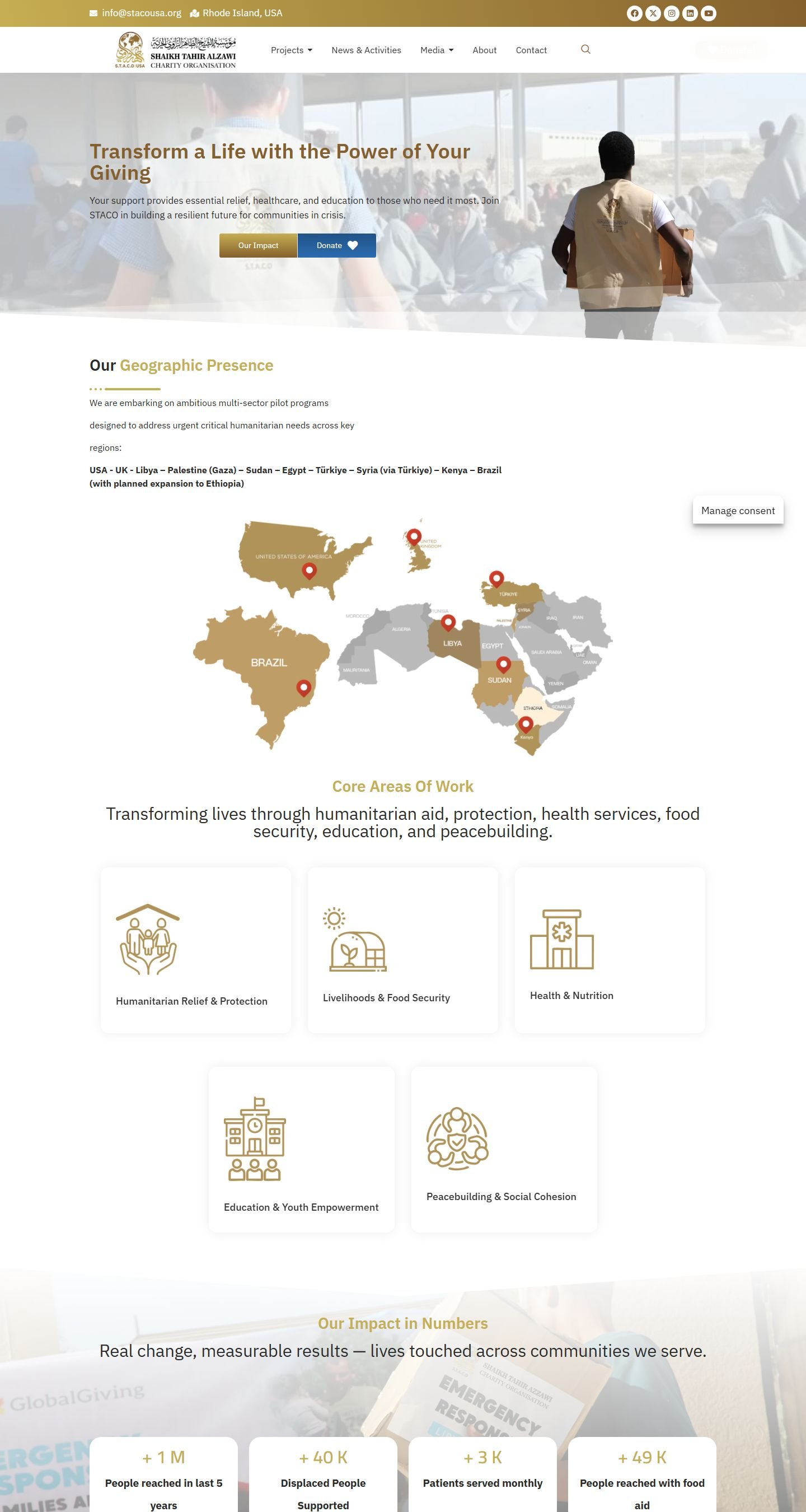 Al Zawi Foundation USA — homepage